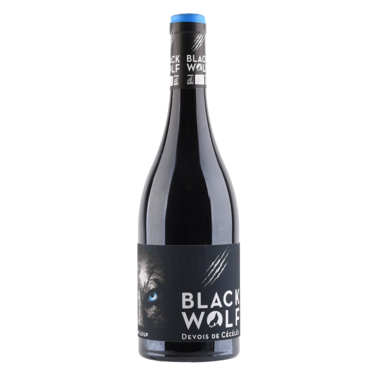 Vignobles Vellas Pic-Saint-Loup AOP Black Wolf BIO 2022 - Afbeelding 1